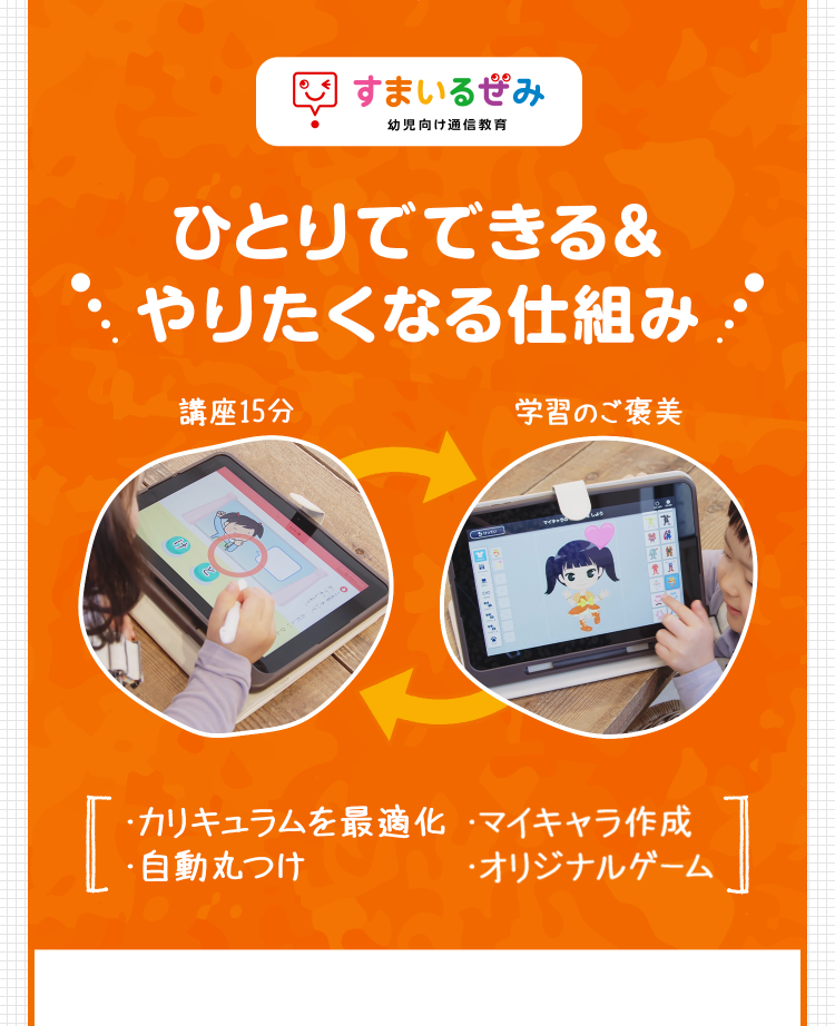 ひとりでできる＆やりたくなる仕組み